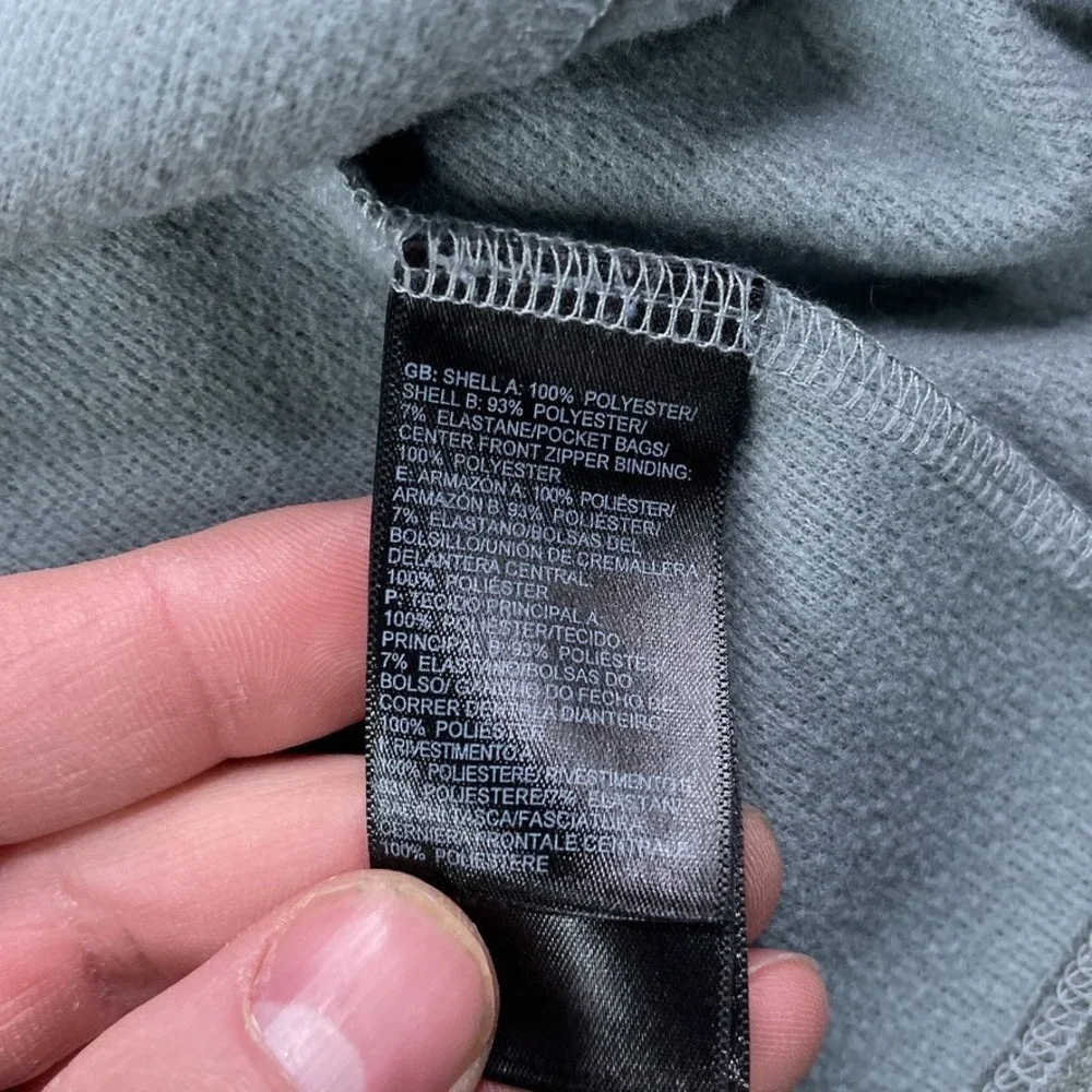 North Face Sweater‎ Mens Medium Grey Canyonlands Half Zip Pullover Tech Fleece